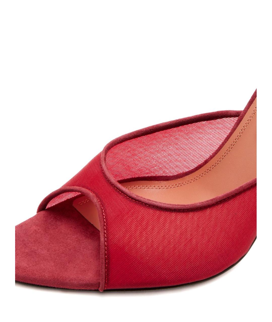 Amina Muaddi Бордовые мюли, фото 2