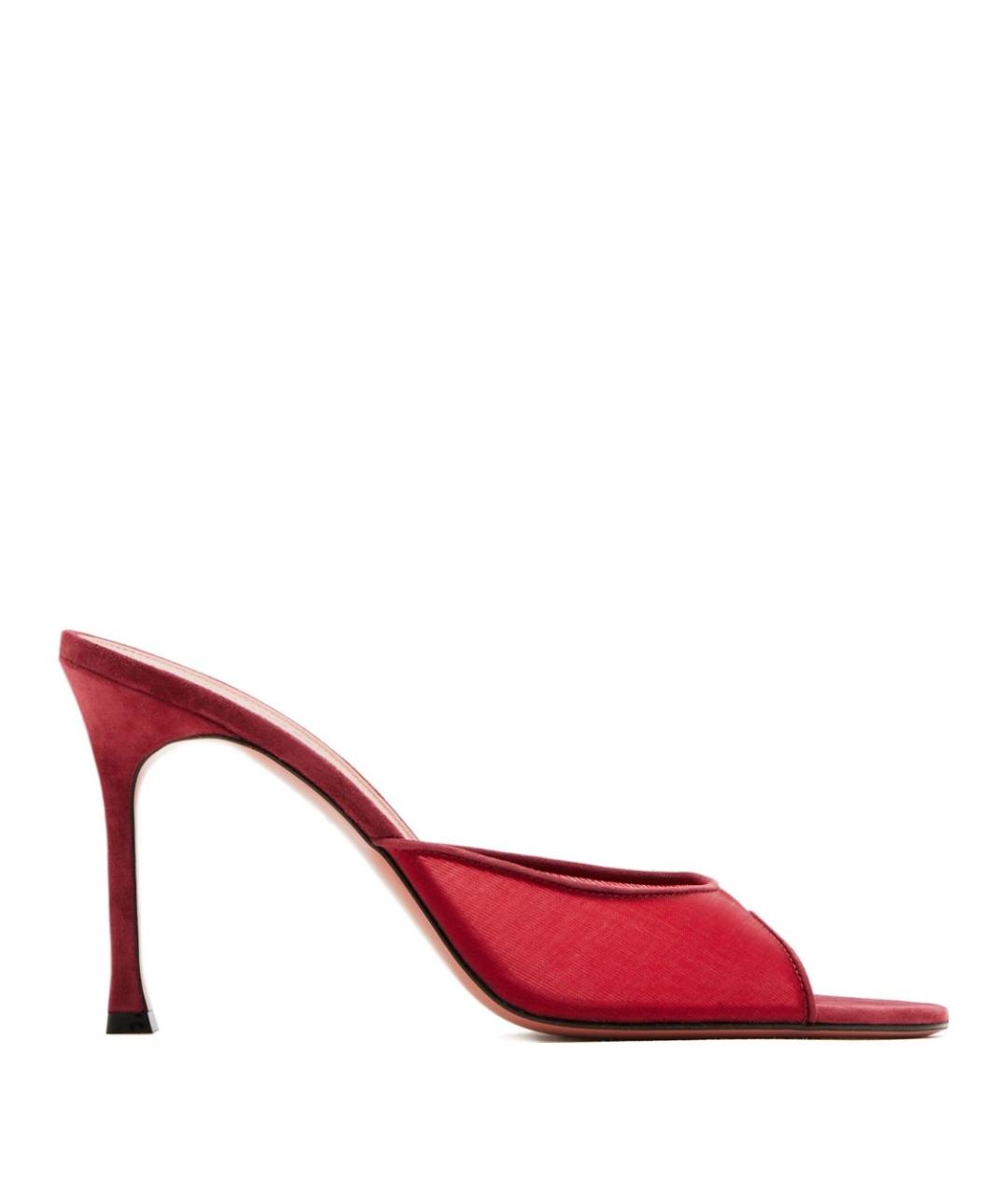 Amina Muaddi Бордовые мюли, фото 1