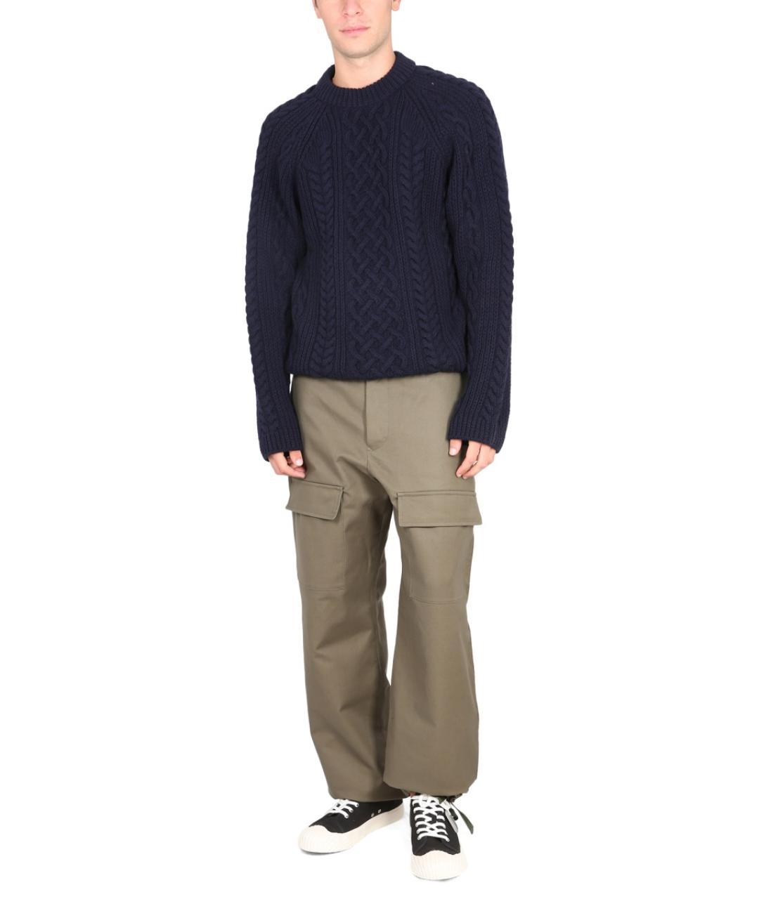 KENZO Коричневые хлопковые повседневные брюки, фото 2