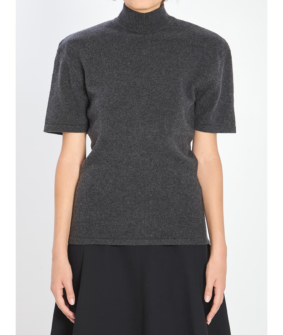 JACQUEMUS Серый кашемировый джемпер / свитер, фото 5