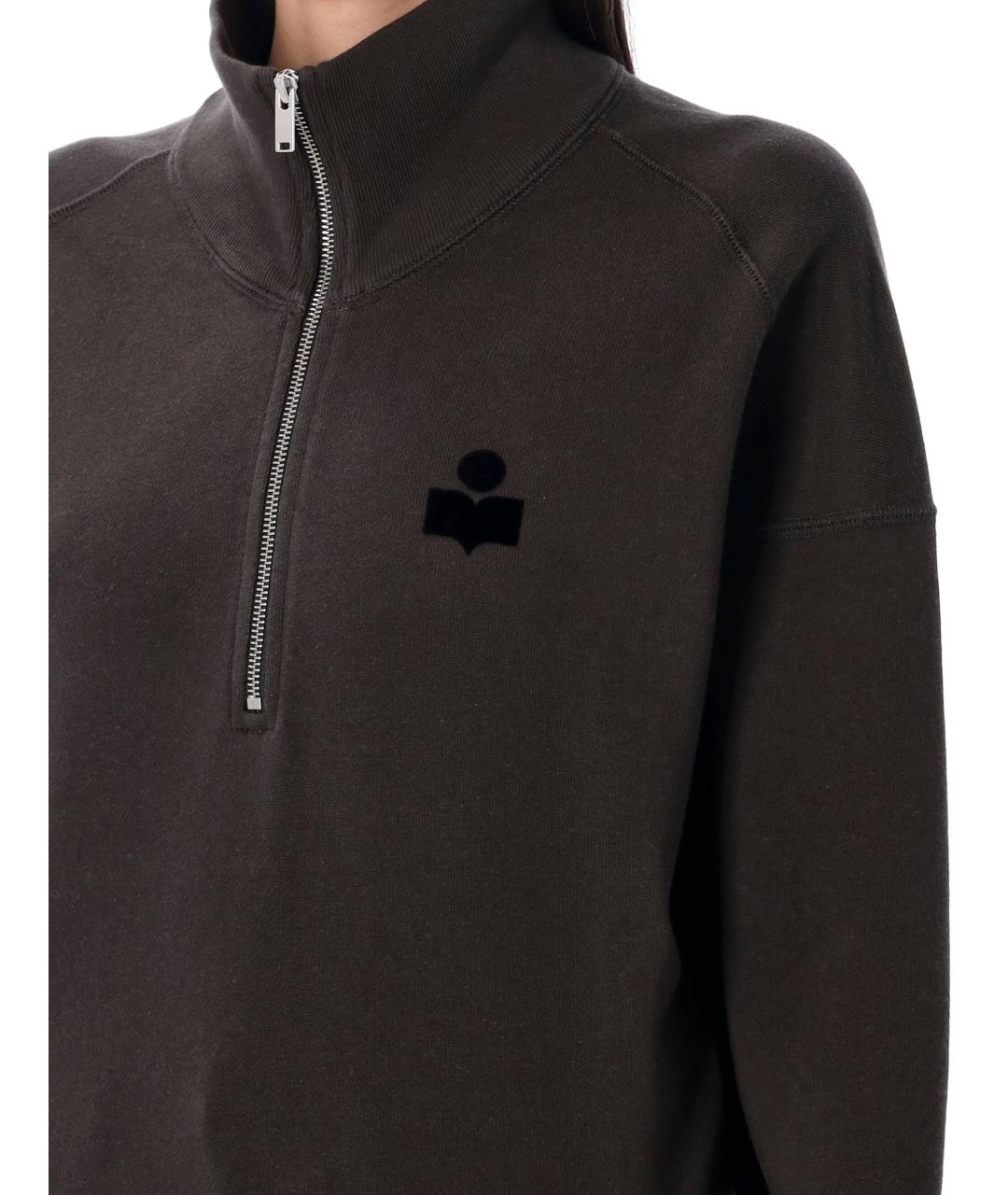 ISABEL MARANT Черный хлопковый джемпер / свитер, фото 3