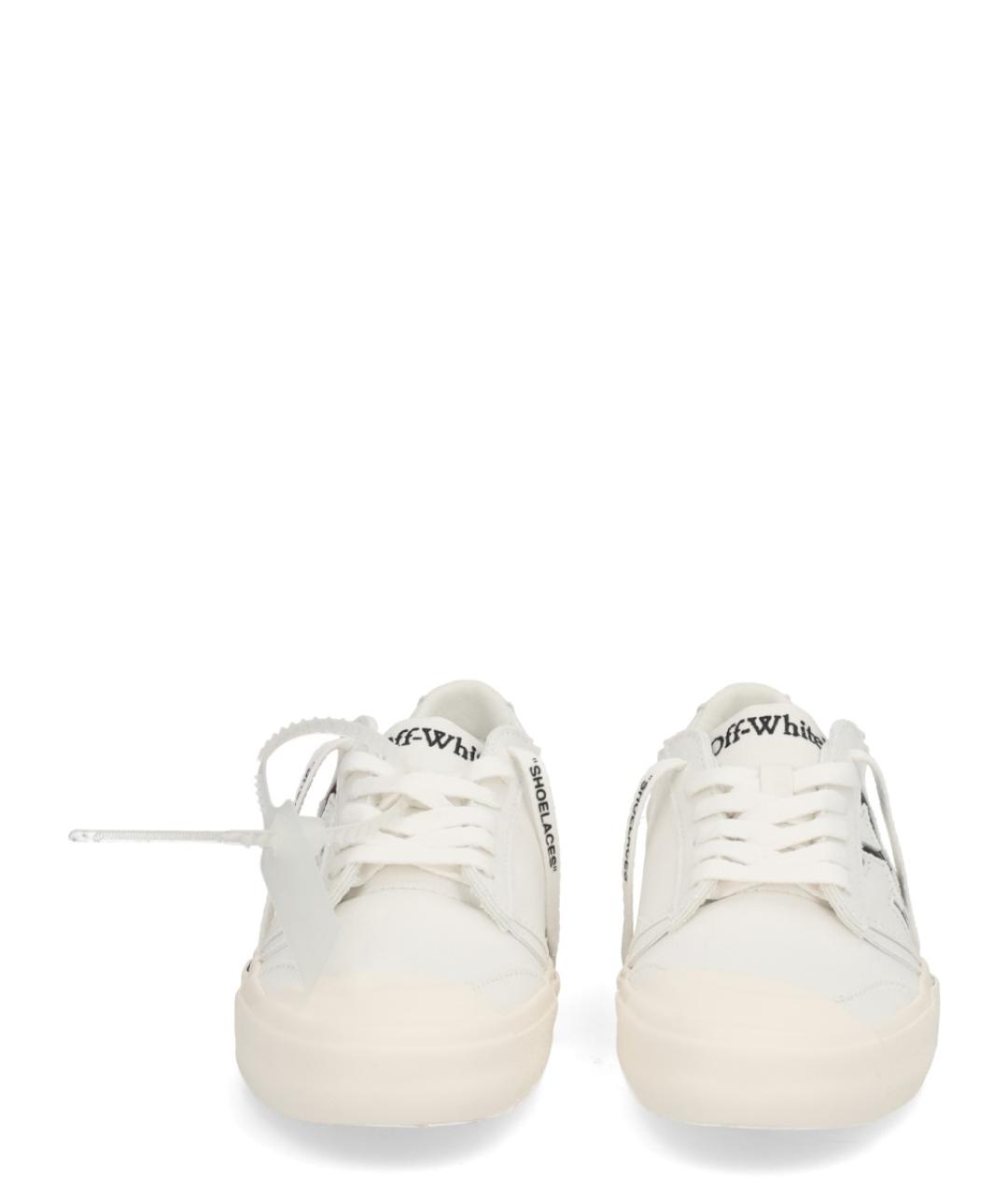 OFF-WHITE Белые текстильные кеды, фото 2