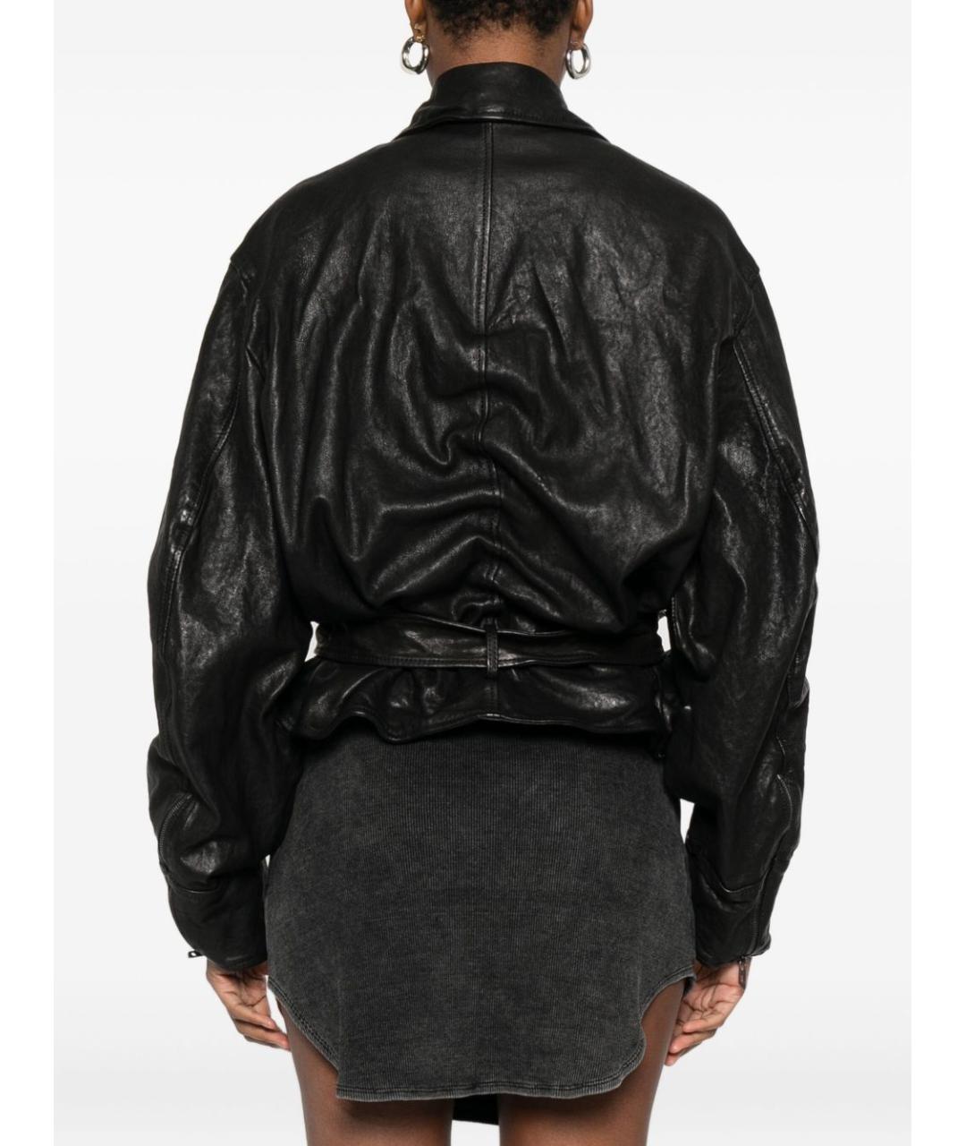 DIESEL Черная кожаная куртка, фото 4