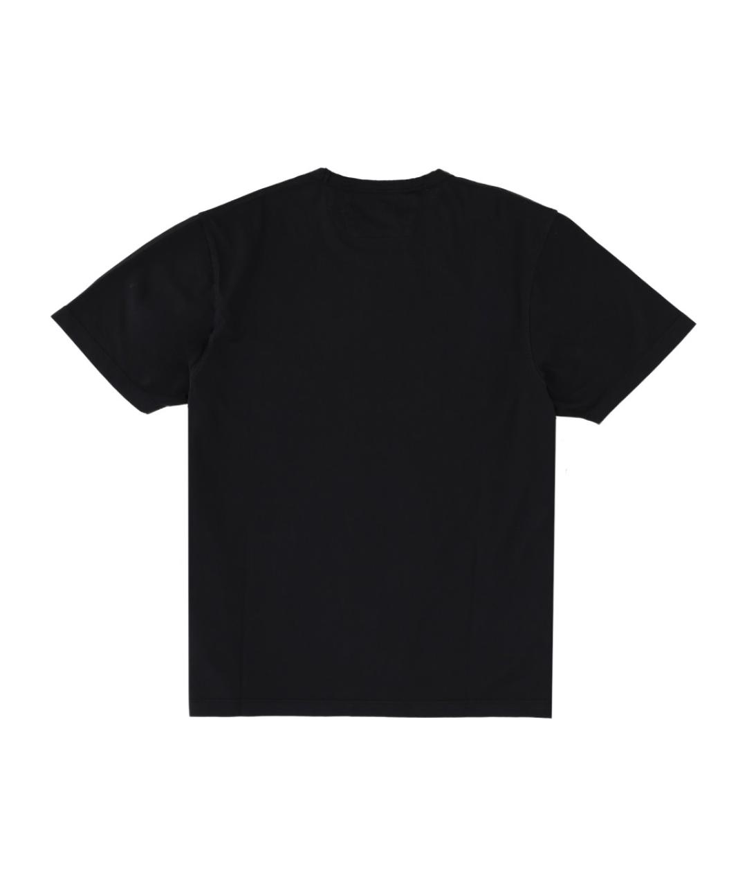 CP COMPANY Черная хлопковая футболка, фото 2