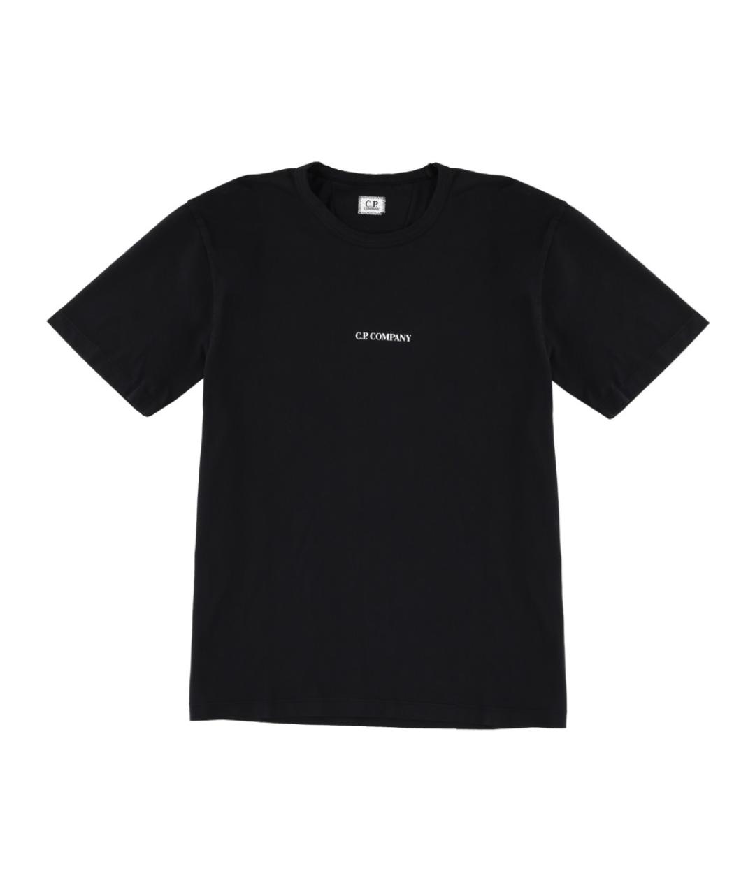 CP COMPANY Черная хлопковая футболка, фото 1