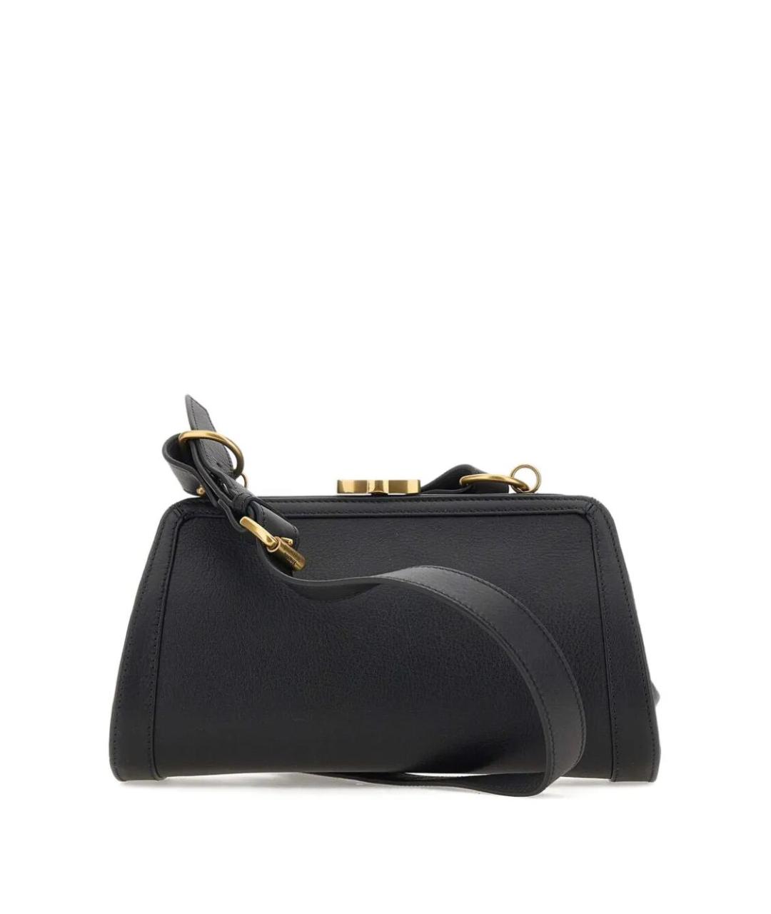VIVIENNE WESTWOOD Черная кожаная сумка через плечо, фото 4