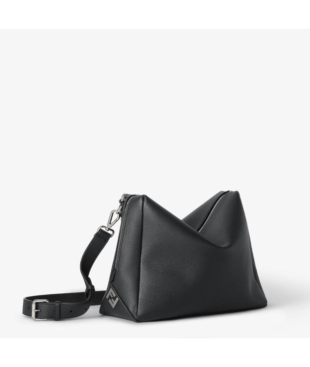 FENDI Черная кожаная сумка на плечо, фото 2