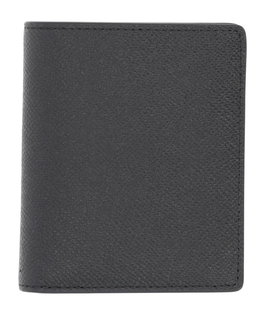 MAISON MARGIELA Черный кожаный кошелек, фото 2