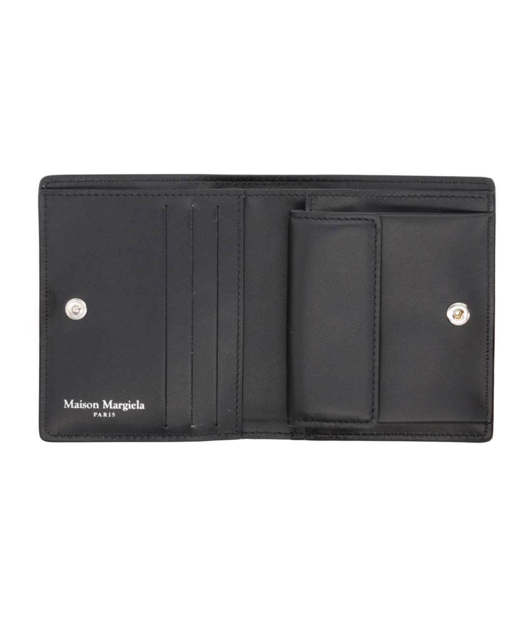 MAISON MARGIELA Черный кожаный кошелек, фото 3