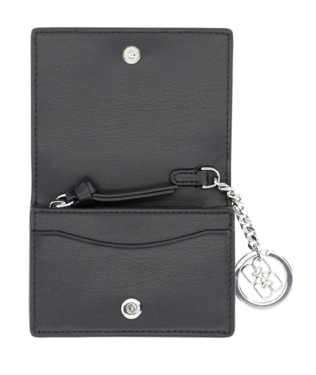 GANNI Черный кожаный кардхолдер, фото 3