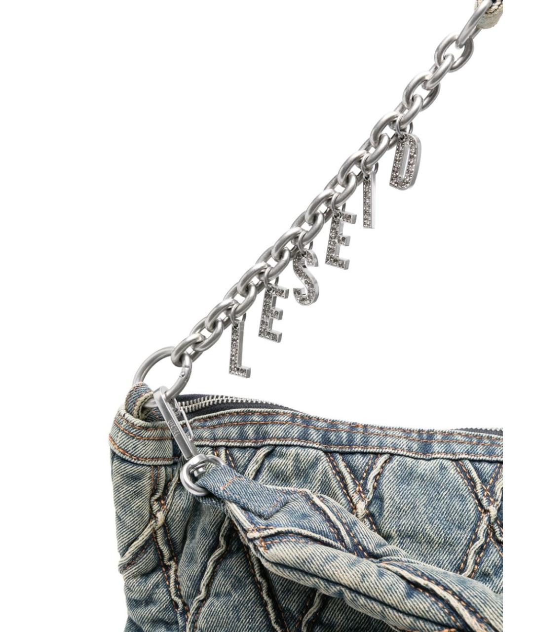 DIESEL Серая деним сумка через плечо, фото 3
