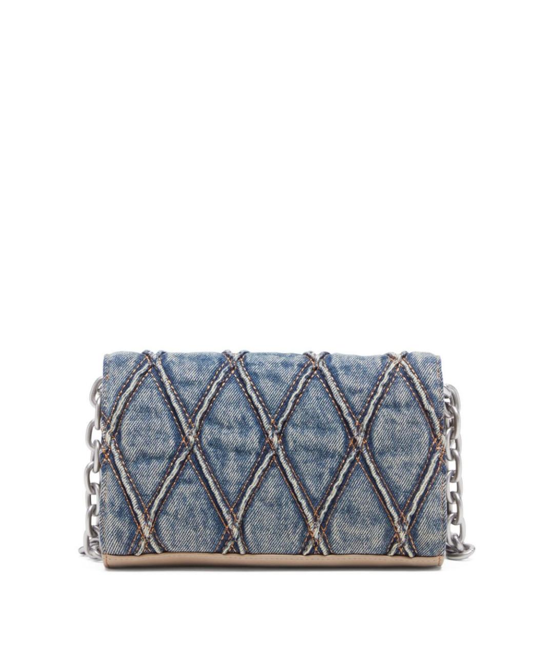 DIESEL Серая хлопковая сумка через плечо, фото 5