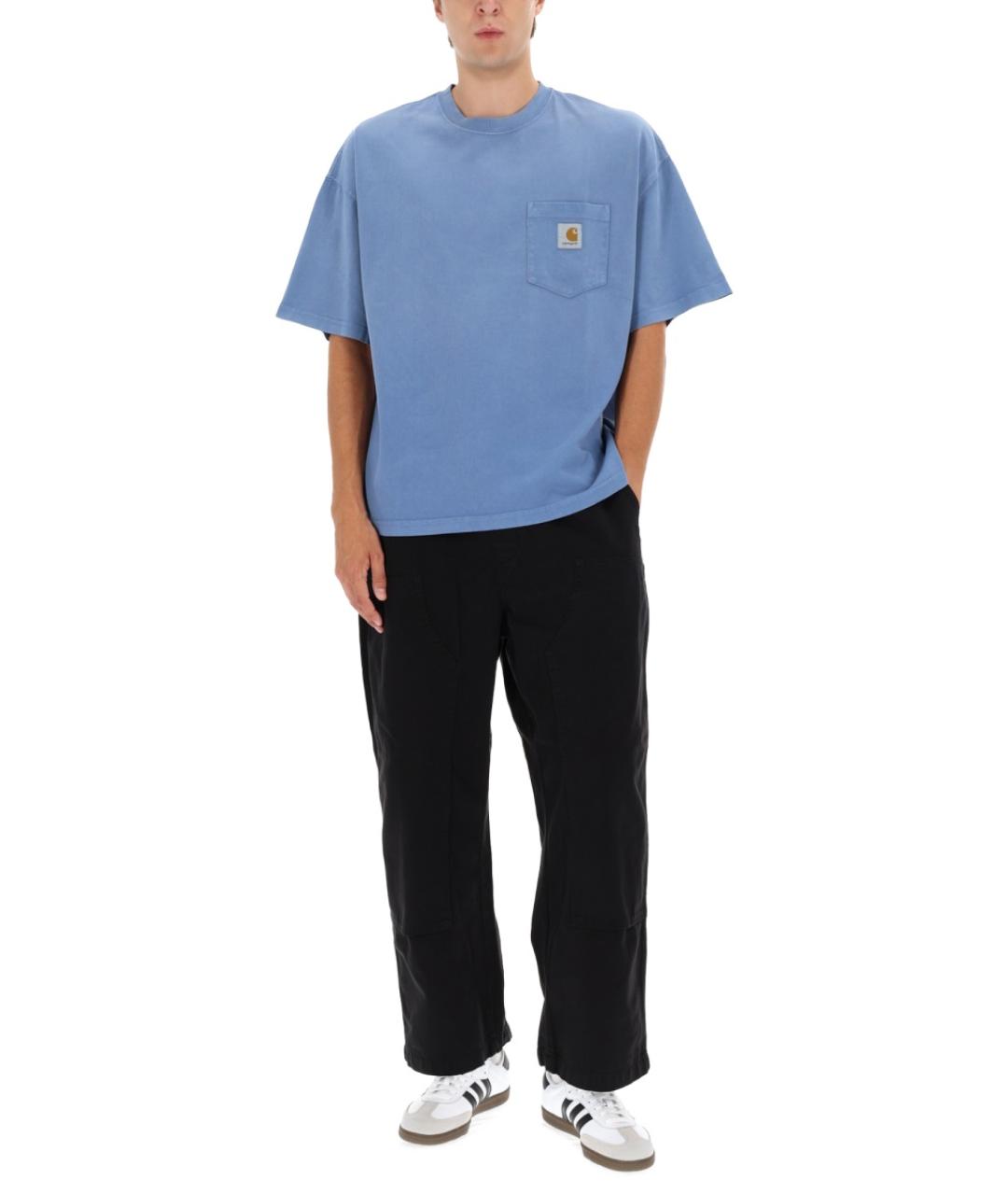 CARHARTT WIP Черные хлопковые повседневные брюки, фото 2