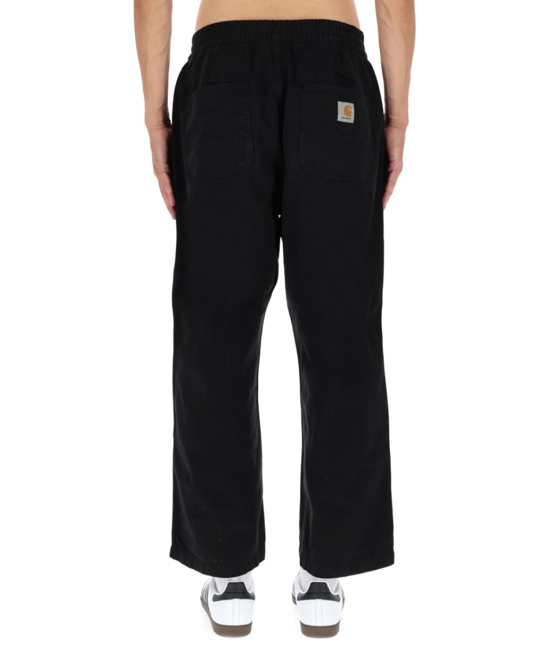 CARHARTT WIP Черные хлопковые повседневные брюки, фото 4