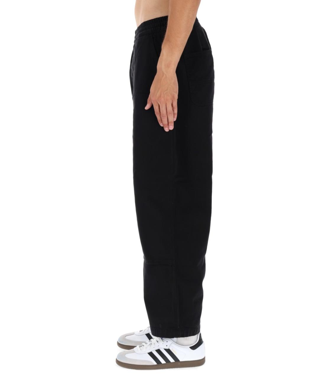 CARHARTT WIP Черные хлопковые повседневные брюки, фото 3