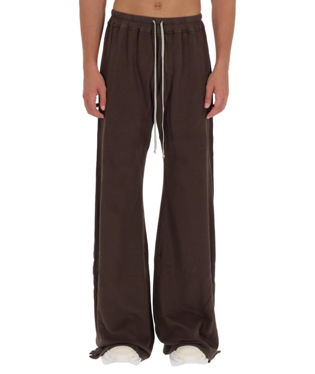 RICK OWENS DRKSHDW Коричневые хлопковые повседневные брюки, фото 5