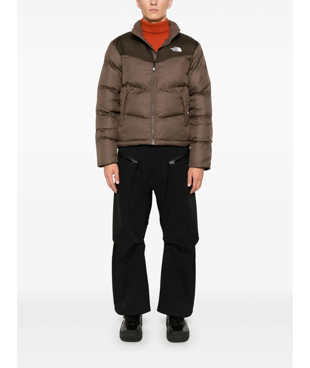 THE NORTH FACE Коричневый полиэстеровый пуховик, фото 2