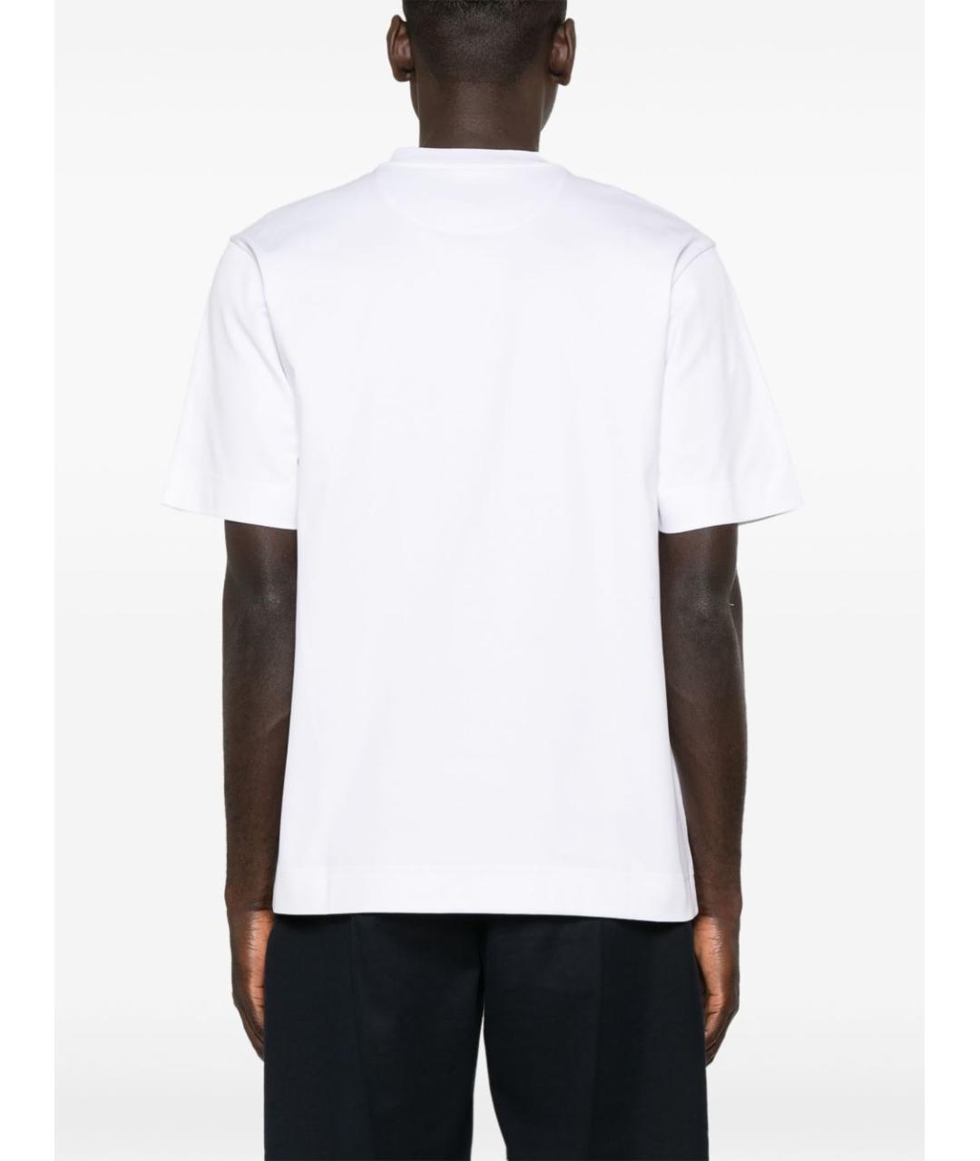 FENDI Белая хлопковая футболка, фото 4