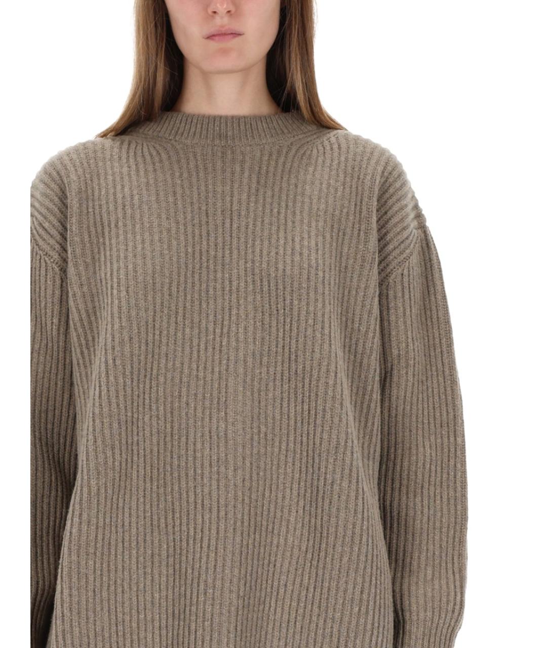 MM6 MAISON MARGIELA Бежевый шерстяной джемпер / свитер, фото 4