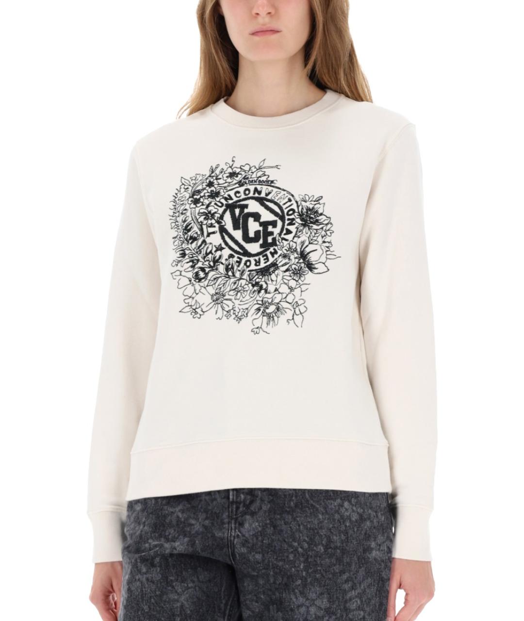 GOLDEN GOOSE DELUXE BRAND Белый хлопковый джемпер / свитер, фото 4