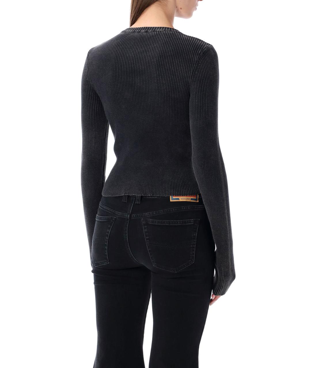 DIESEL Черная хлопковая водолазка, фото 2