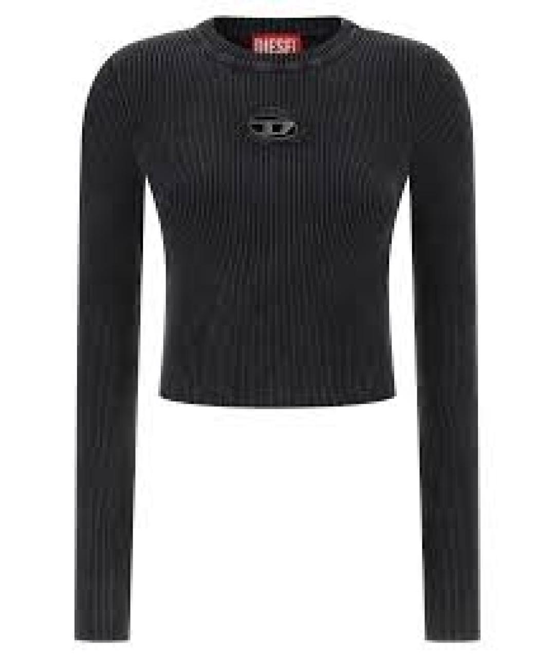 DIESEL Черная хлопковая водолазка, фото 1