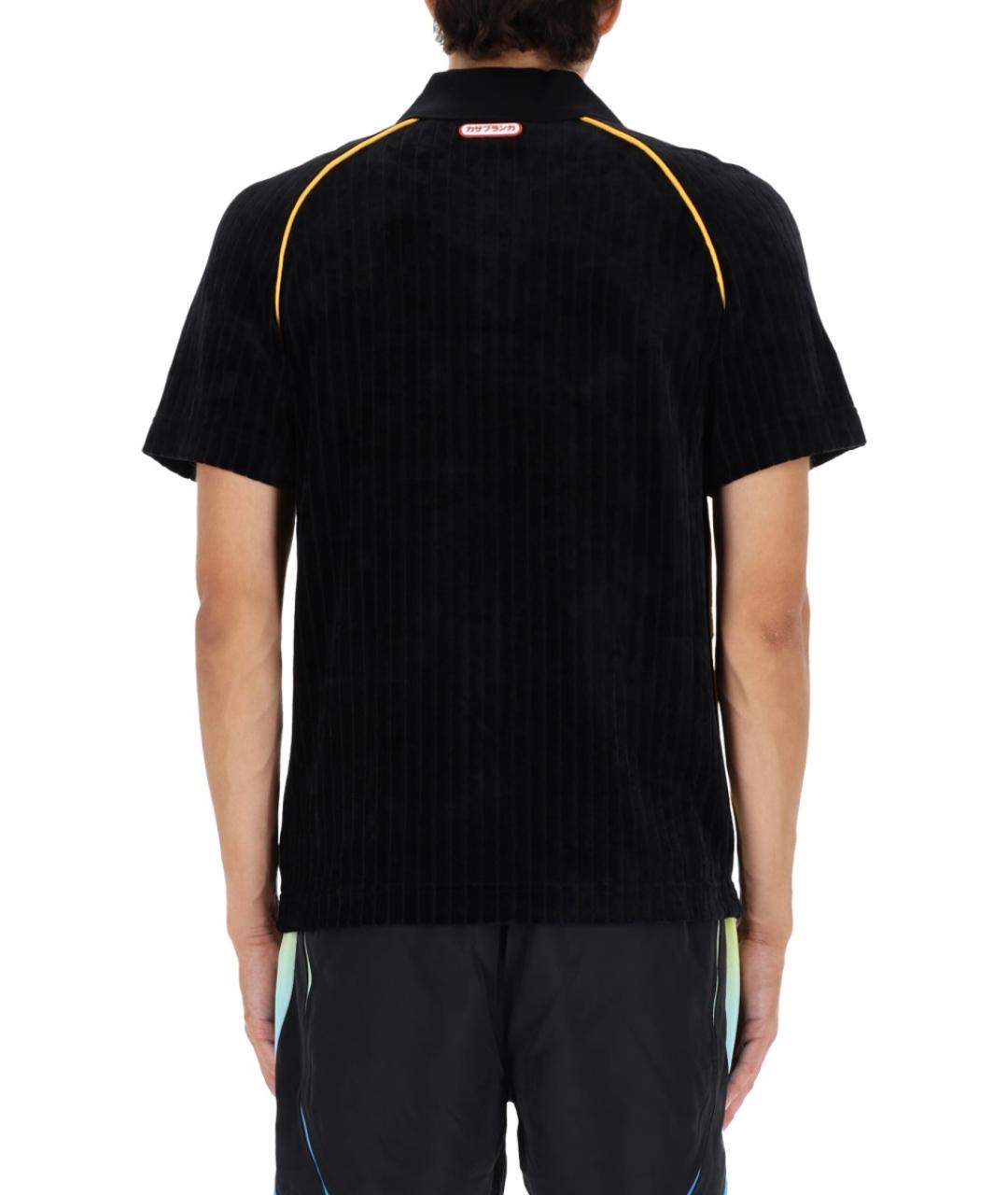 CASABLANCA Черное поло с коротким рукавом, фото 3