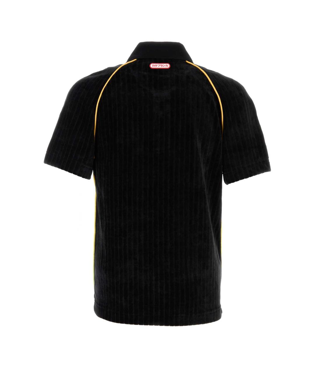 CASABLANCA Черное поло с коротким рукавом, фото 2