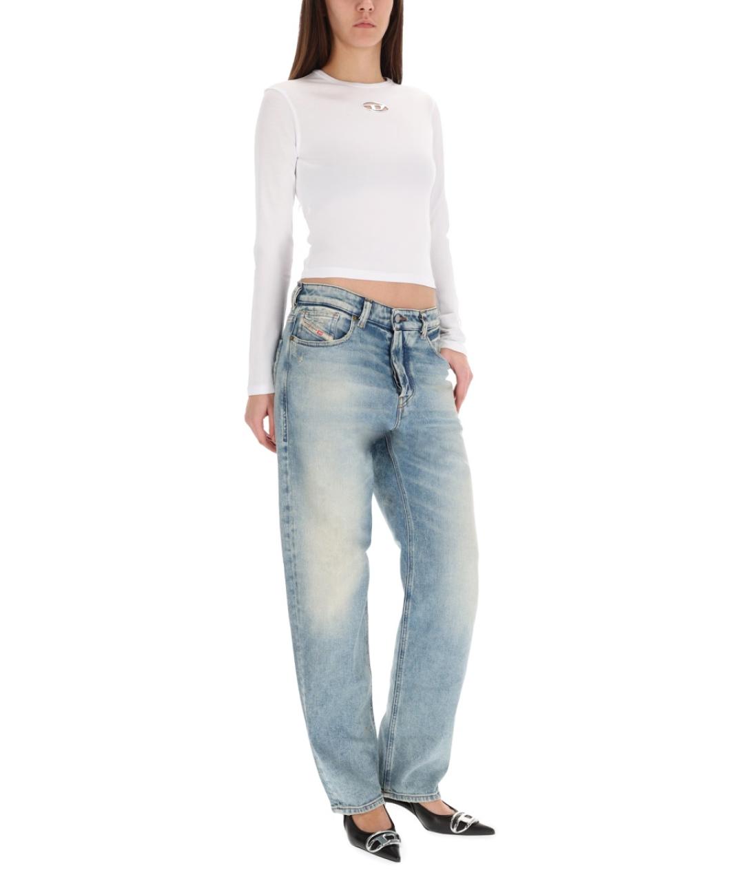 DIESEL Белая хлопковая водолазка, фото 3