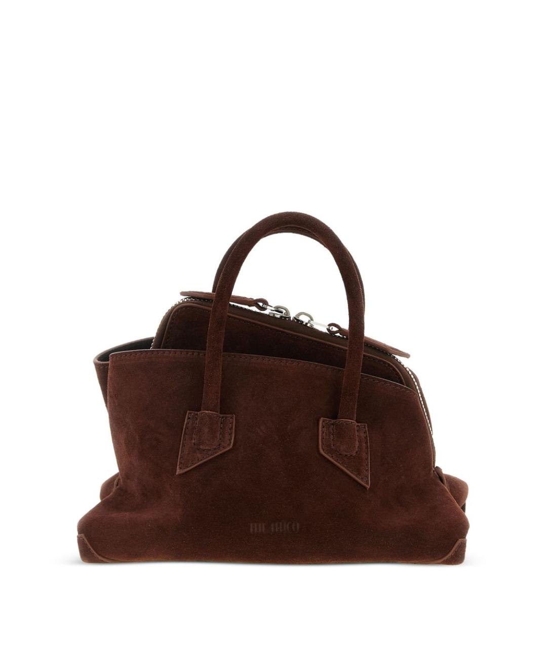 THE ATTICO Коричневая кожаная сумка тоут, фото 4