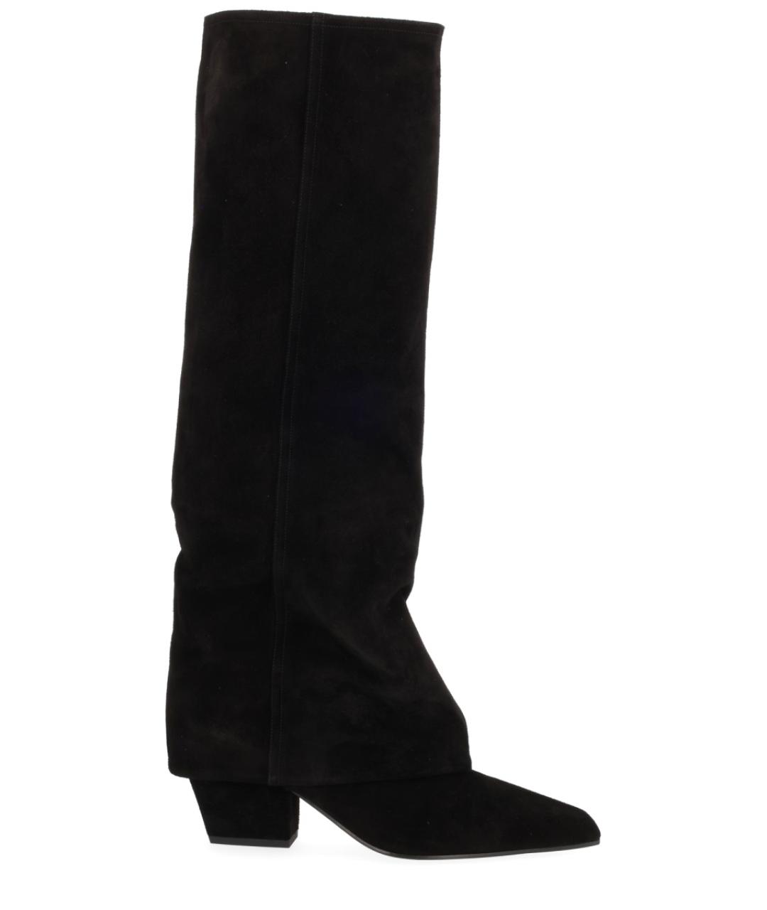 PARIS TEXAS Черные замшевые сапоги, фото 1