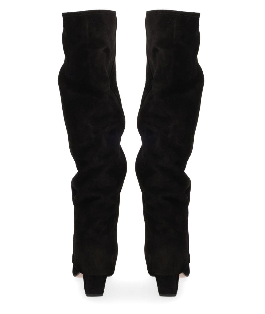 PARIS TEXAS Черные замшевые сапоги, фото 3