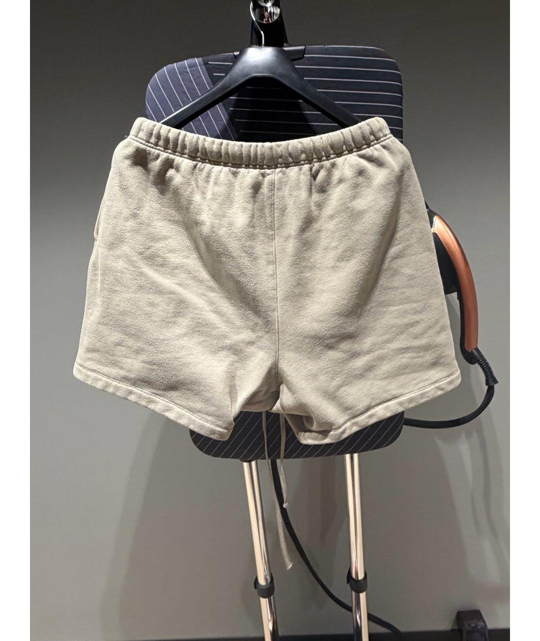 FEAR OF GOD ESSENTIALS Бежевые хлопковые шорты, фото 5