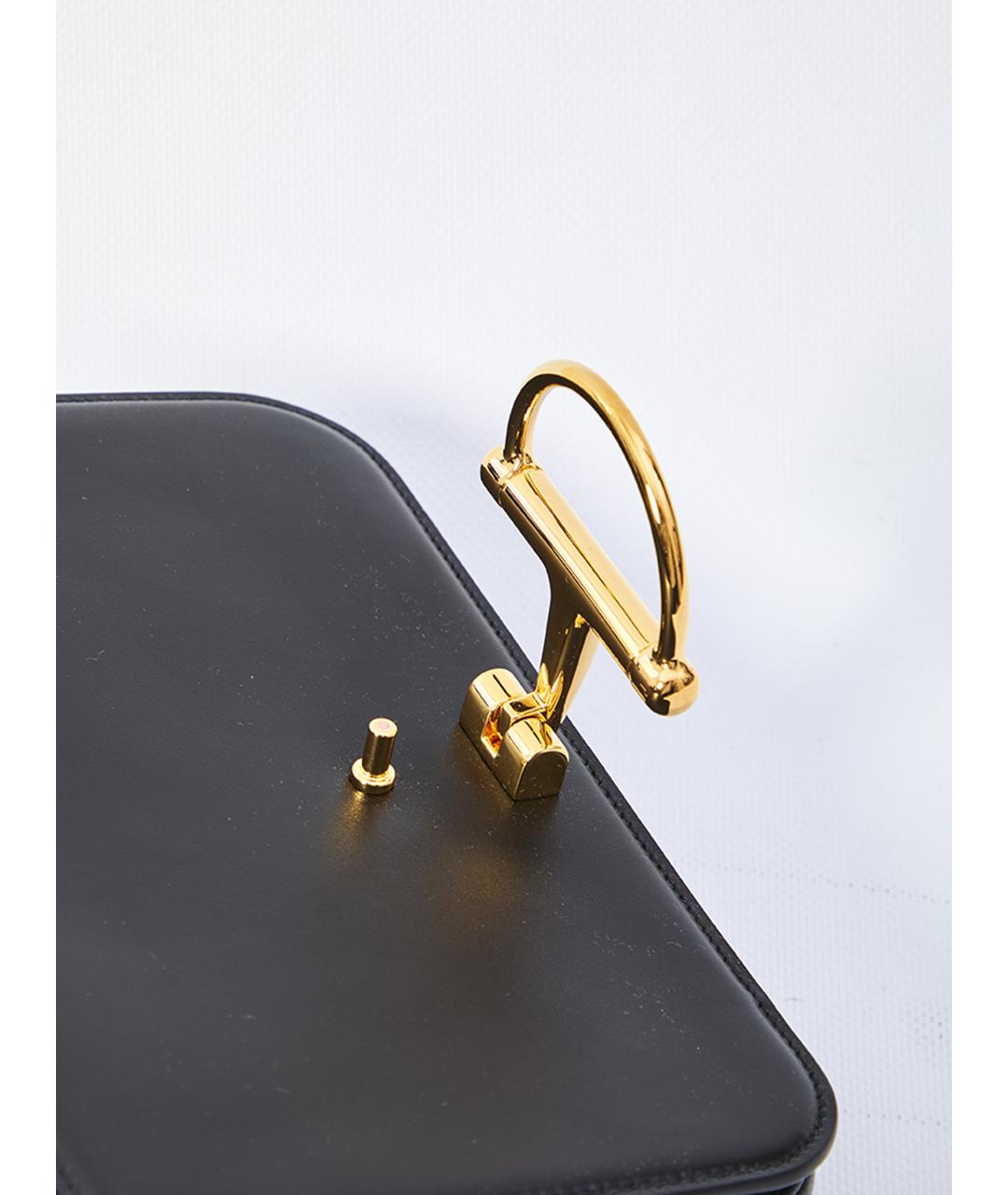 GUCCI Черная кожаная сумка через плечо, фото 4