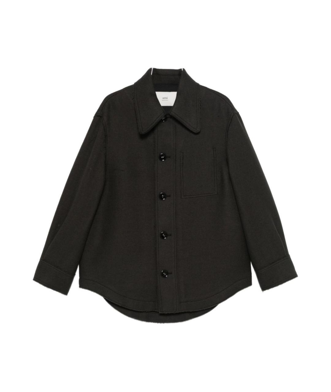 Ami Paris Серая шерстяная куртка, фото 1