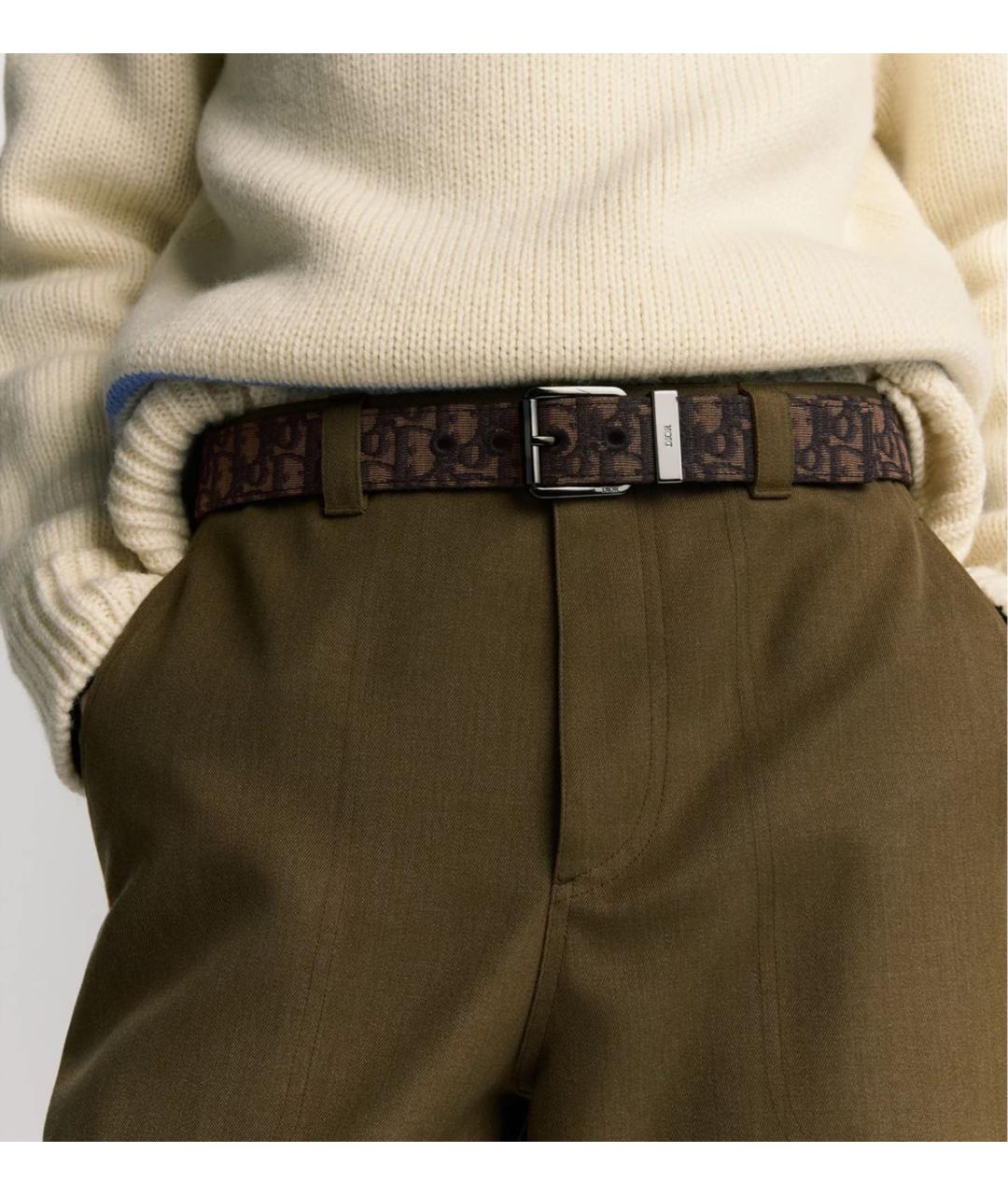 CHRISTIAN DIOR Коричневый ремень, фото 2