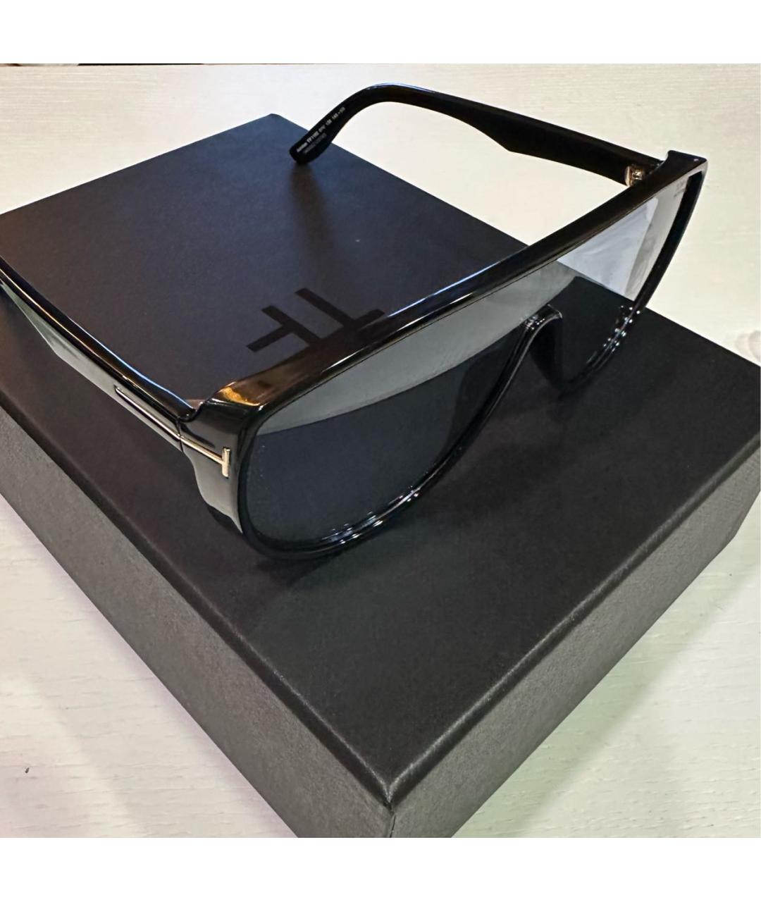 TOM FORD Черные пластиковые солнцезащитные очки, фото 3