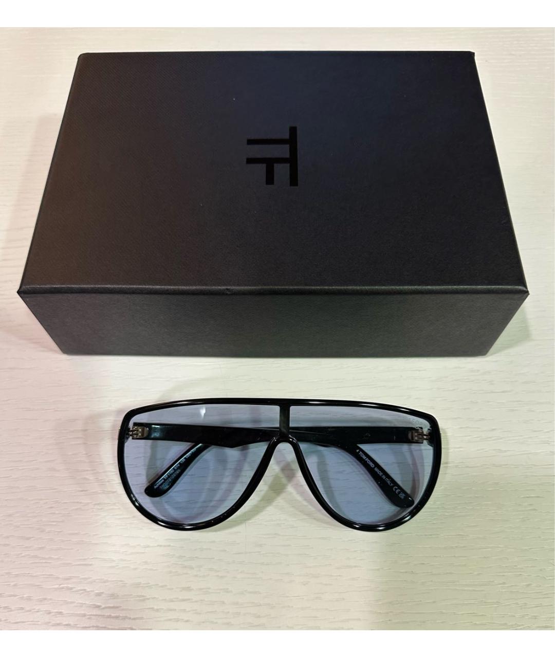 TOM FORD Черные пластиковые солнцезащитные очки, фото 5