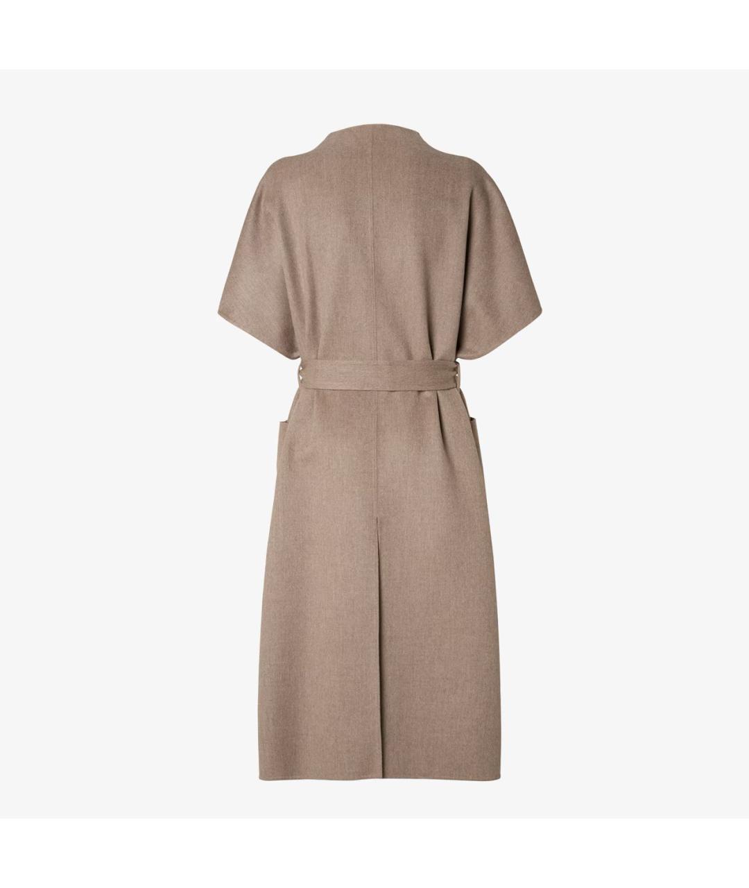 FENDI Бежевое кашемировое пальто, фото 3