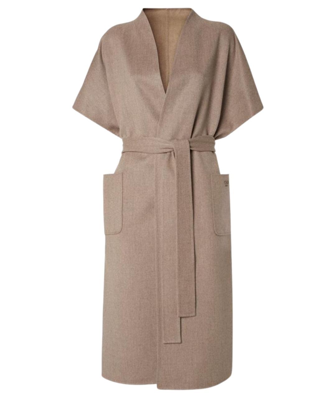 FENDI Бежевое кашемировое пальто, фото 1