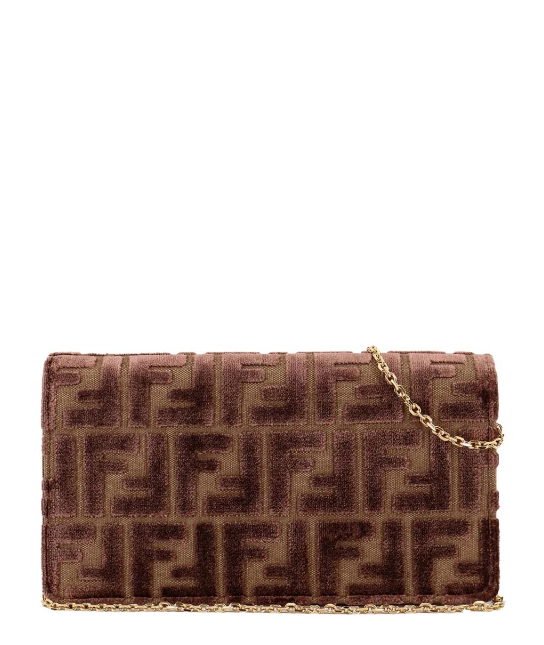 FENDI Коричневый кошелек, фото 3