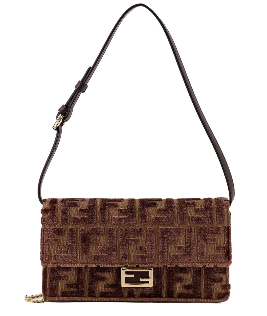 FENDI Коричневый кошелек, фото 1