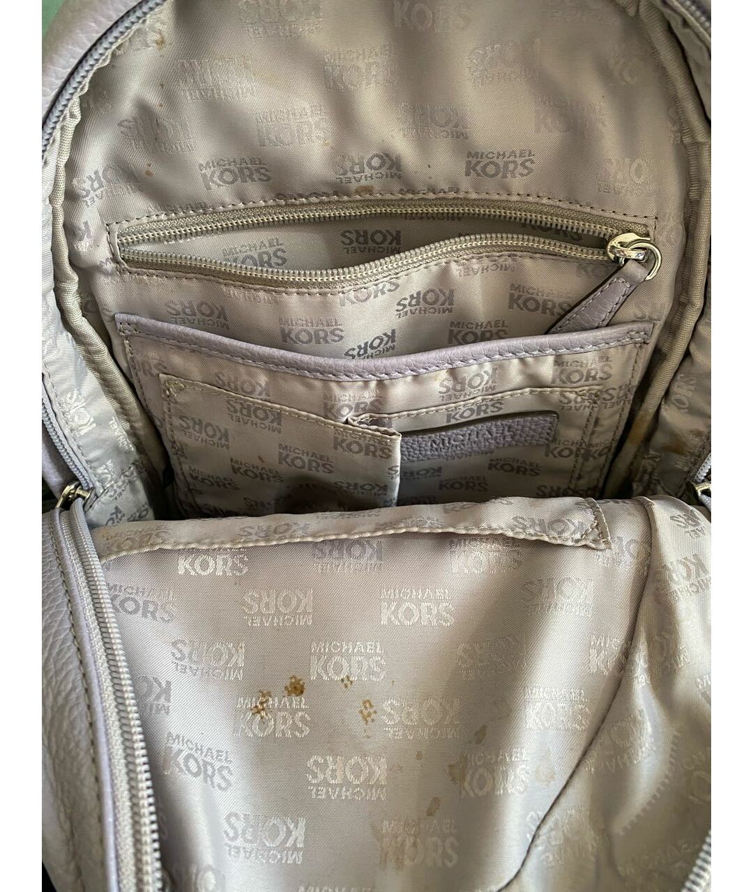 MICHAEL MICHAEL KORS Фиолетовый кожаный рюкзак, фото 7