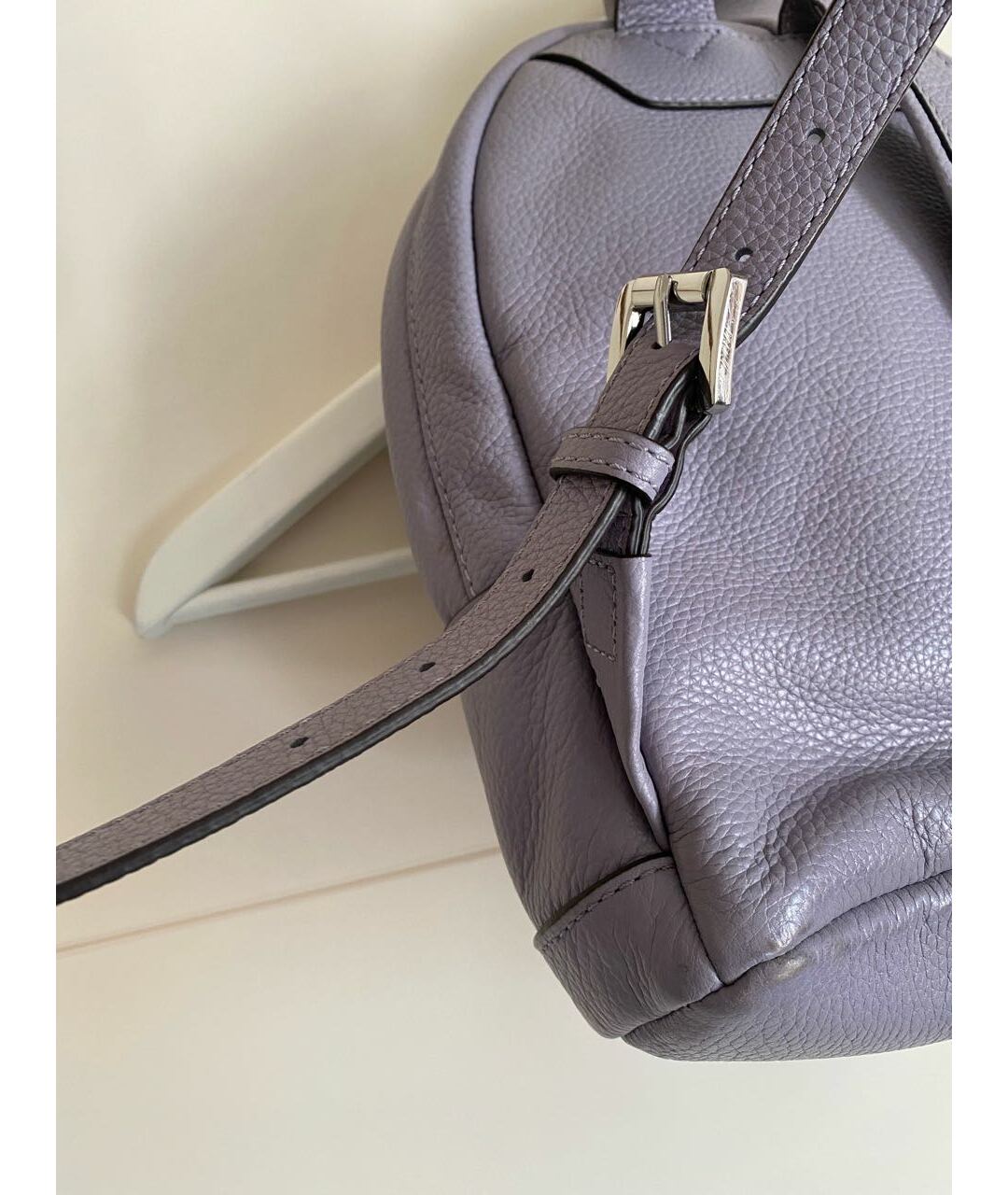 MICHAEL MICHAEL KORS Фиолетовый кожаный рюкзак, фото 6