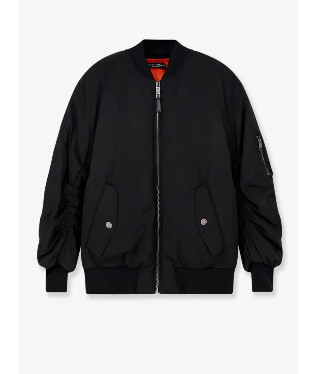 DOLCE&GABBANA Черная полиэстеровая куртка, фото 7