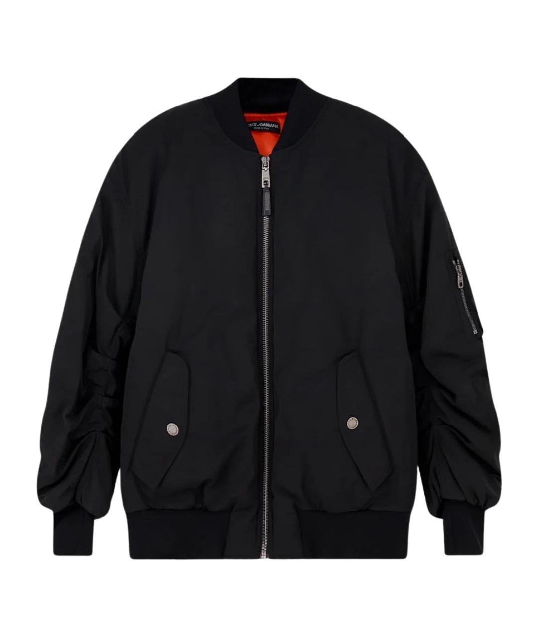 DOLCE&GABBANA Черная полиэстеровая куртка, фото 1