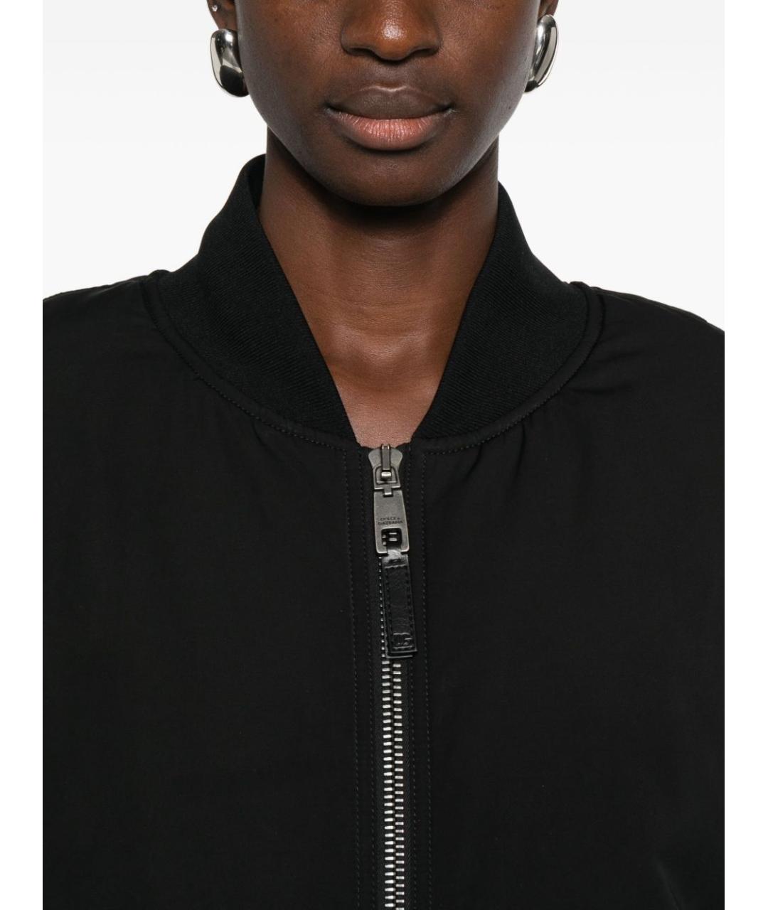 DOLCE&GABBANA Черная полиэстеровая куртка, фото 6