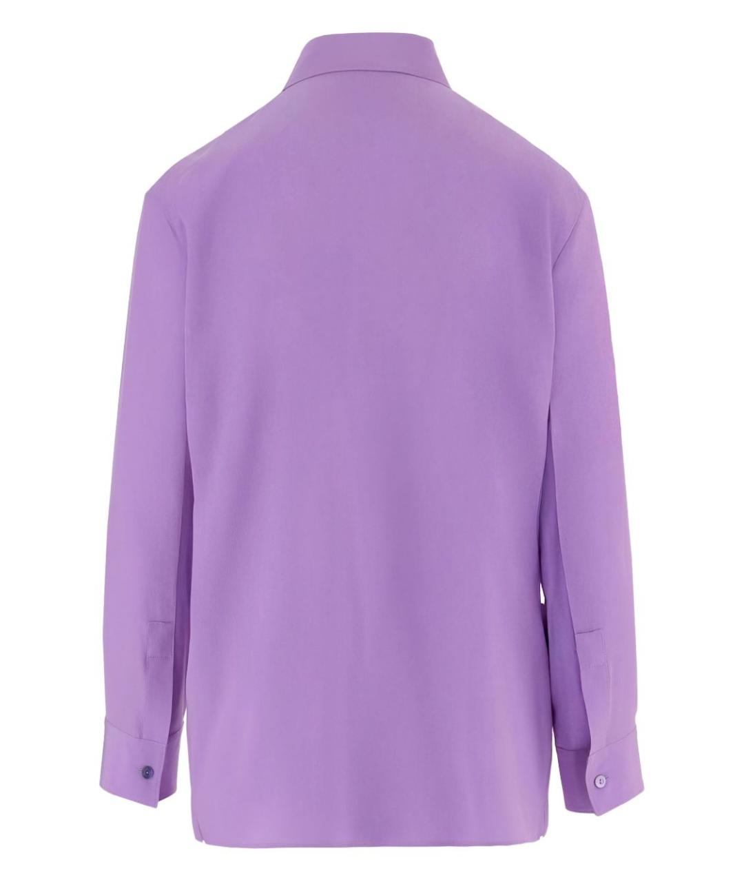 GUCCI Фиолетовая шелковая рубашка, фото 3