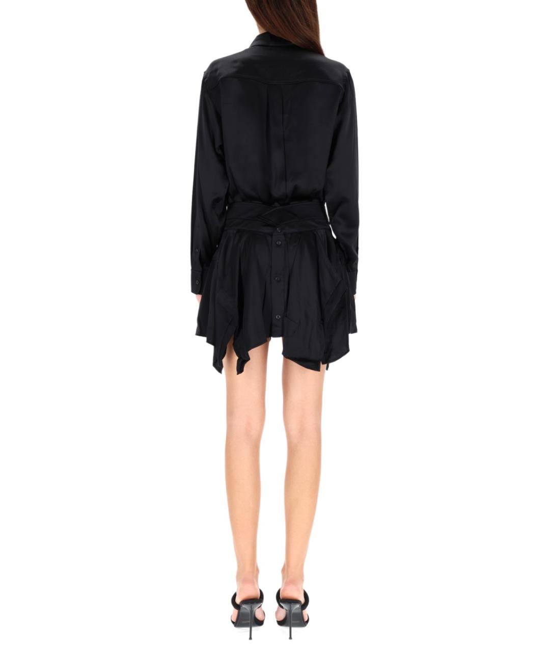 T BY ALEXANDER WANG Черное повседневное платье, фото 4