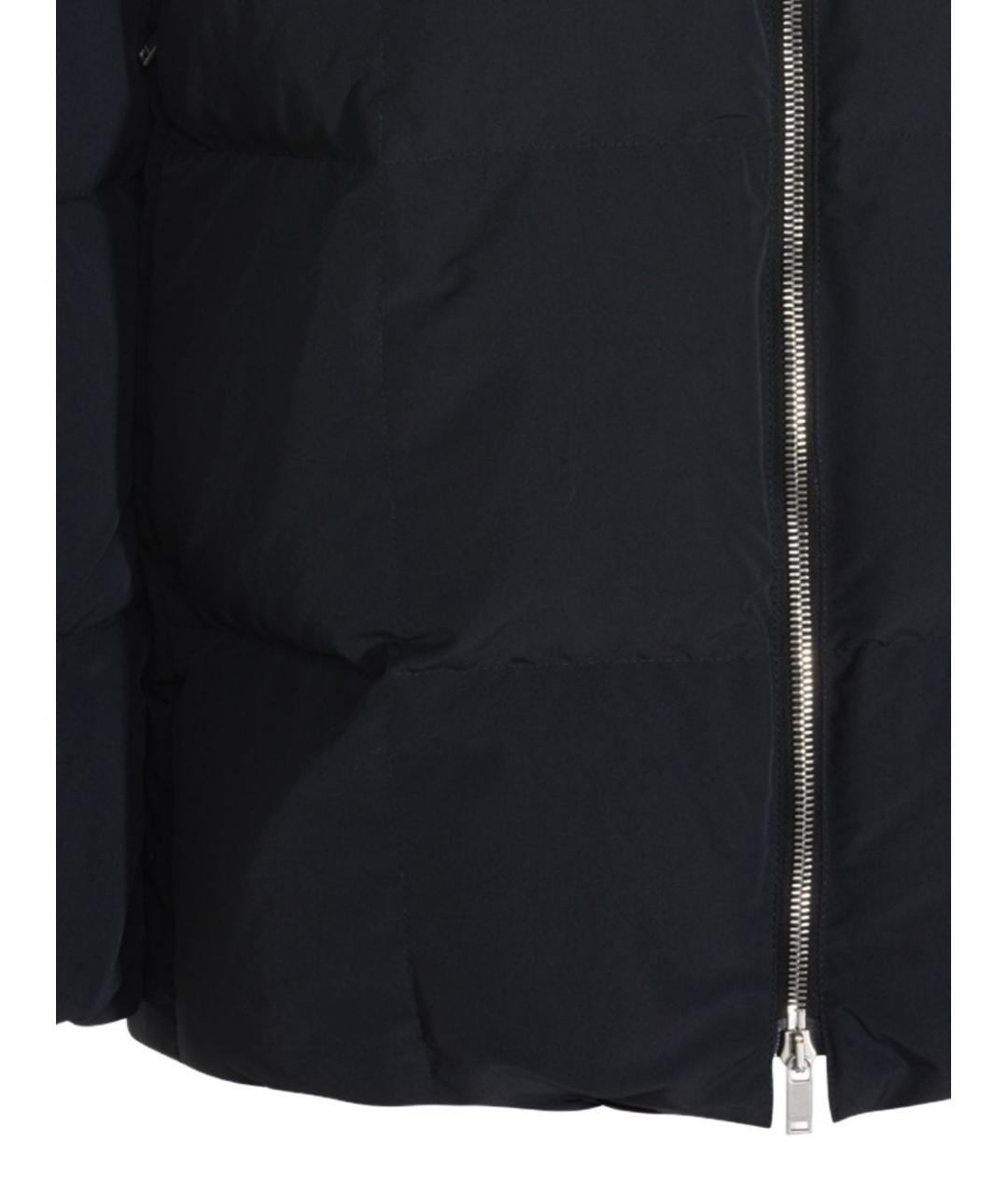 JIL SANDER Черный полиэстеровый пуховик, фото 4